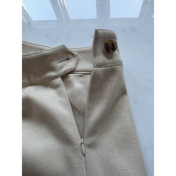 Ralph Lauren Collection Purple Label Skirt Ivory Cashmere Wool A-line Runway 6 S - Picture 9 of 11